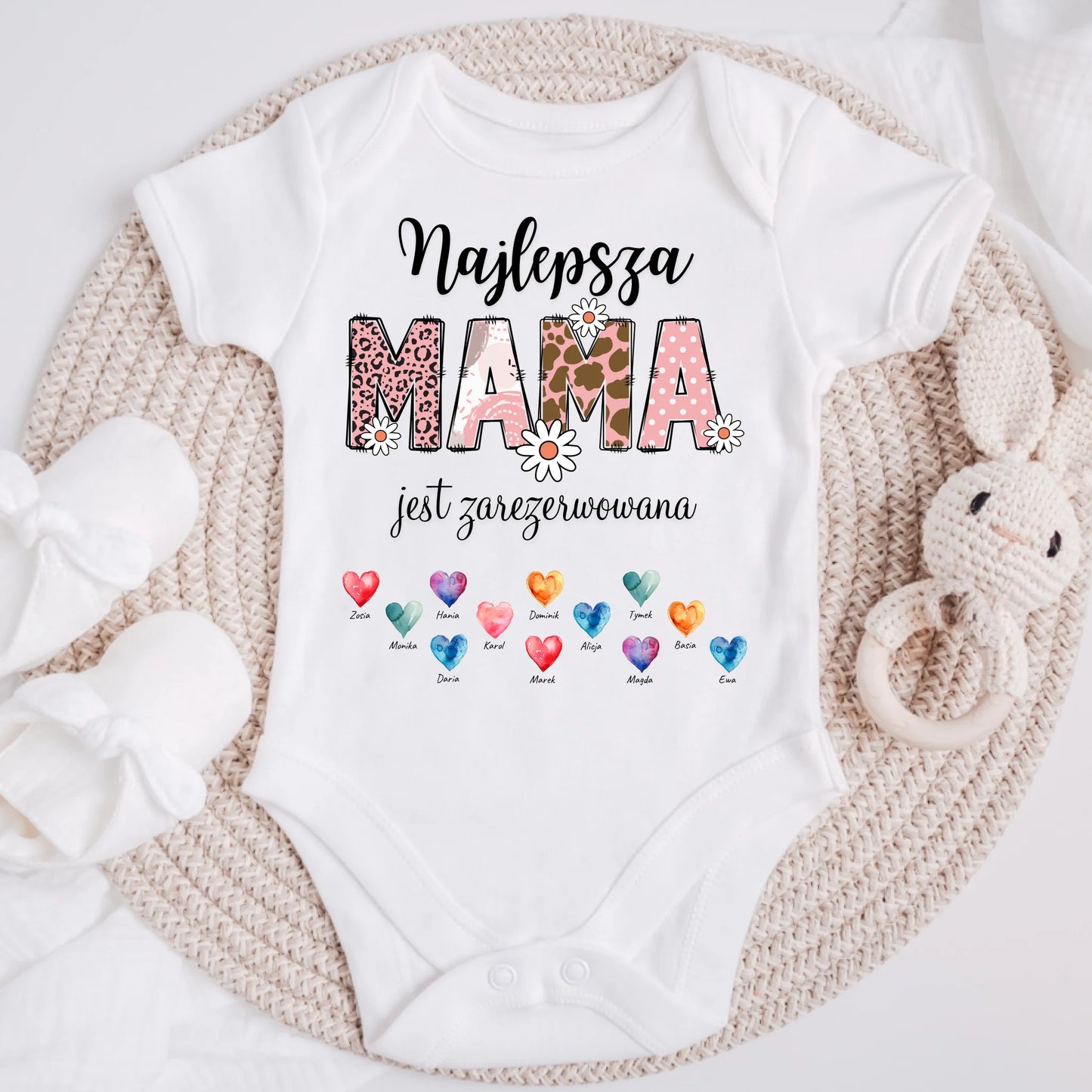 Koszulka dla mamy + 1-12 dzieci - Personalizowana (rodzinna) #272