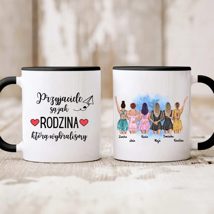 Kubek personalizowany dla grupy przyjaciółek | z personalizacją imion i postaci #997