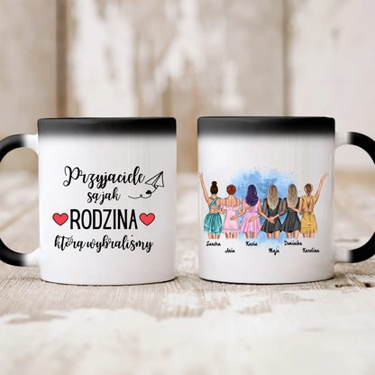 Kubek personalizowany dla grupy przyjaciółek | z personalizacją imion i postaci #997