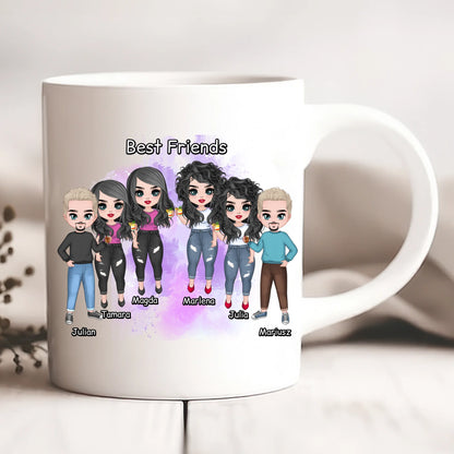 Kubek personalizowany dla przyjaciół BEST FRIENDS | z personalizacją imion #91
