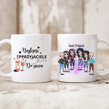 Kubek personalizowany dla przyjaciół BEST FRIENDS | z personalizacją imion #91
