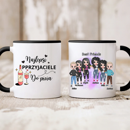 Kubek personalizowany dla przyjaciół BEST FRIENDS | z personalizacją imion #91