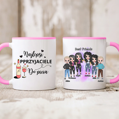 Kubek personalizowany dla przyjaciół BEST FRIENDS | z personalizacją imion #91