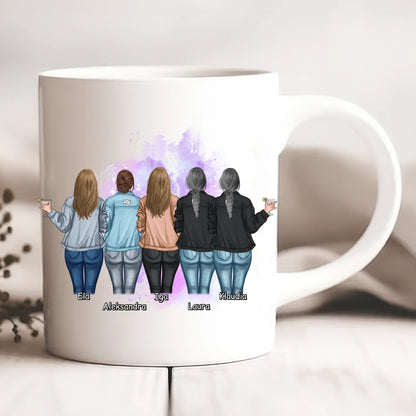 Kubek personalizowany dla grupy przyjaciółek | motyw z drinkami #P20