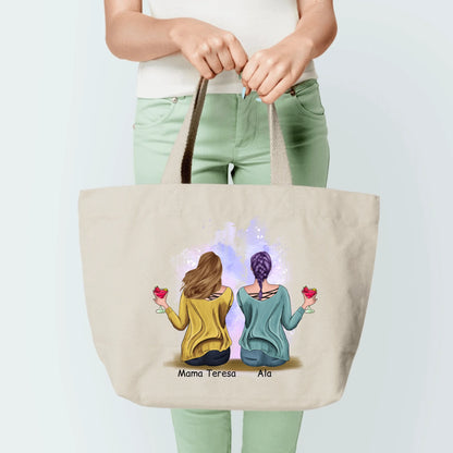 Torba personalizowana dla mamy i córki | motyw z drinkami #3