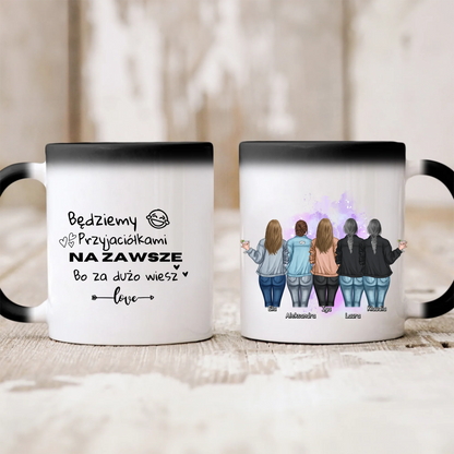 Kubek personalizowany dla grupy przyjaciółek | motyw z drinkami #P20