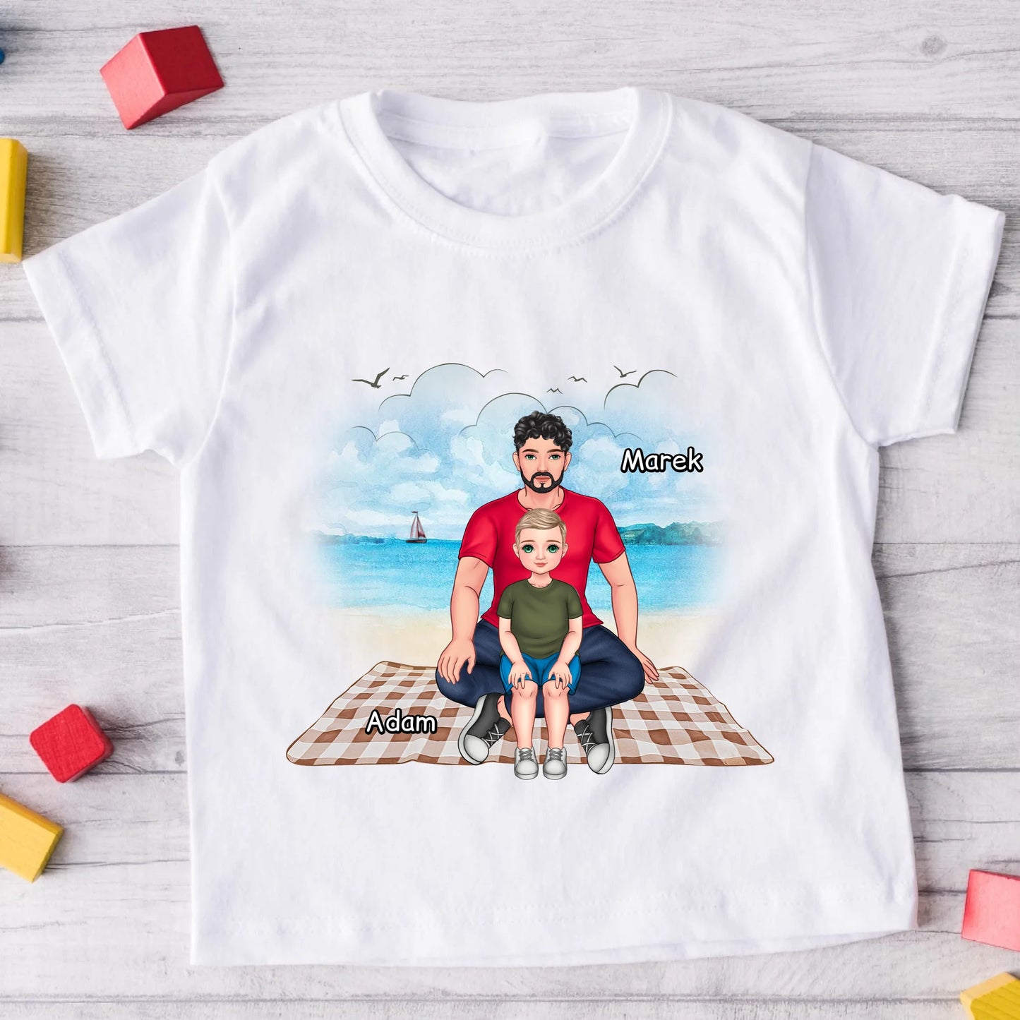 Koszulka dla taty i syna - Personalizowana (rodzinna) #1014