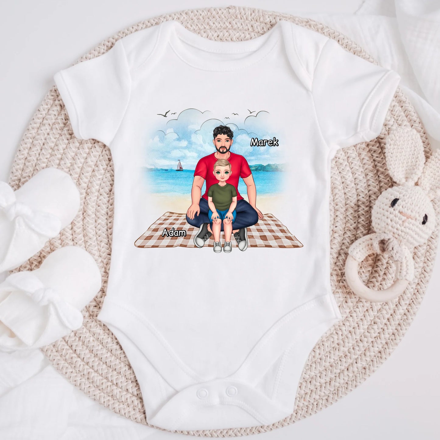 Koszulka dla taty i syna - Personalizowana (rodzinna) #1014