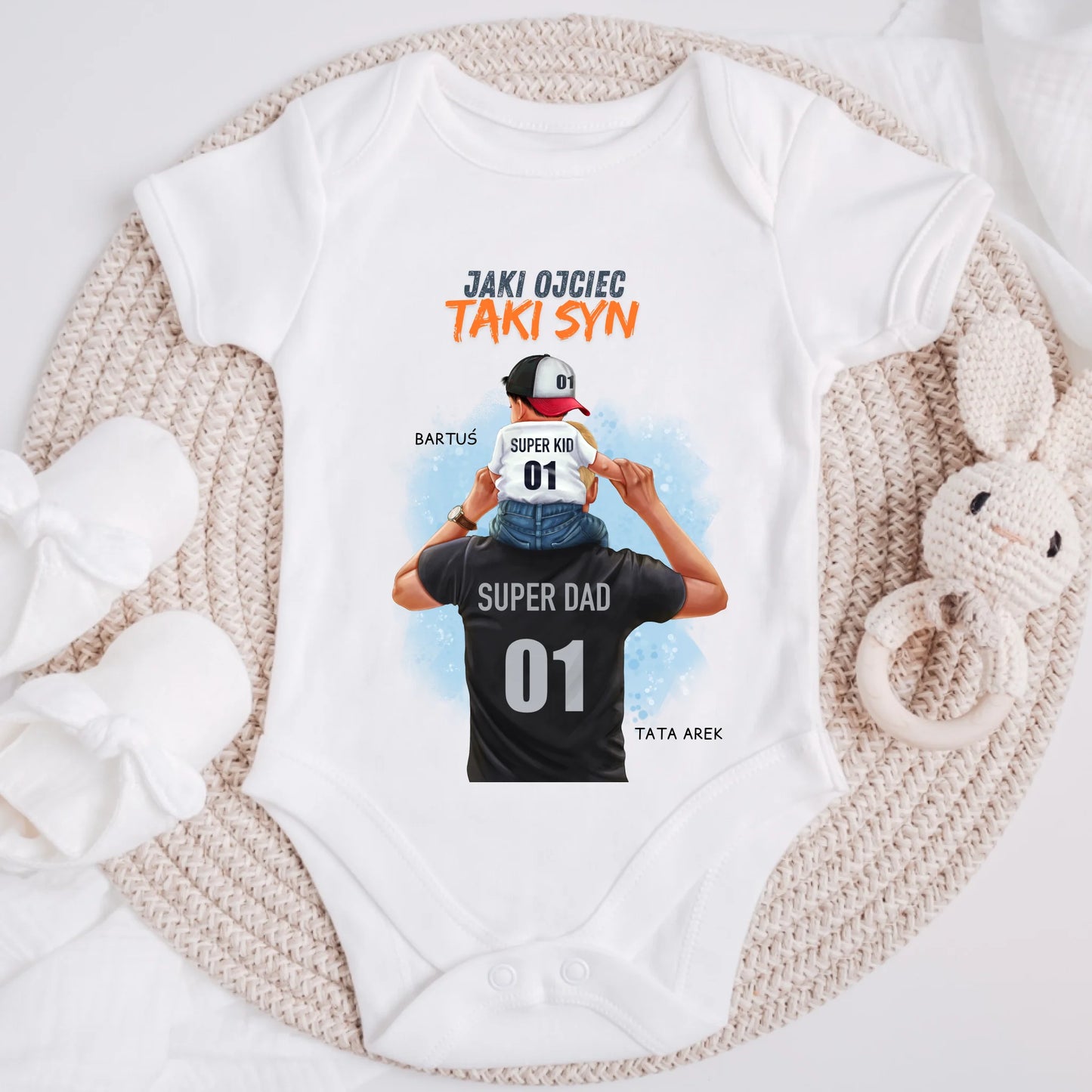 Koszulka dla taty i syna/córki - Personalizowana - Prezent na dzień taty #P3