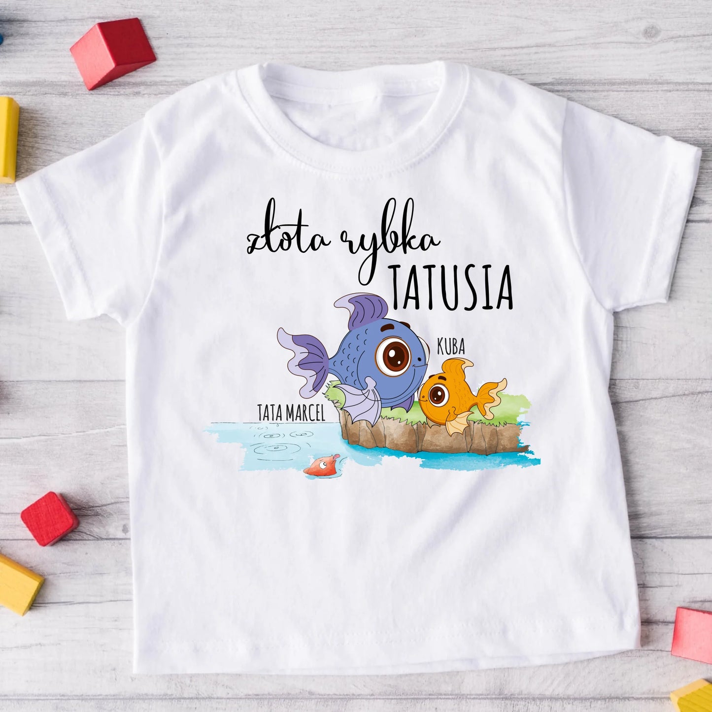 Koszulka dla taty i syna/córki - Personalizowana - Prezent na Dzień Taty #224