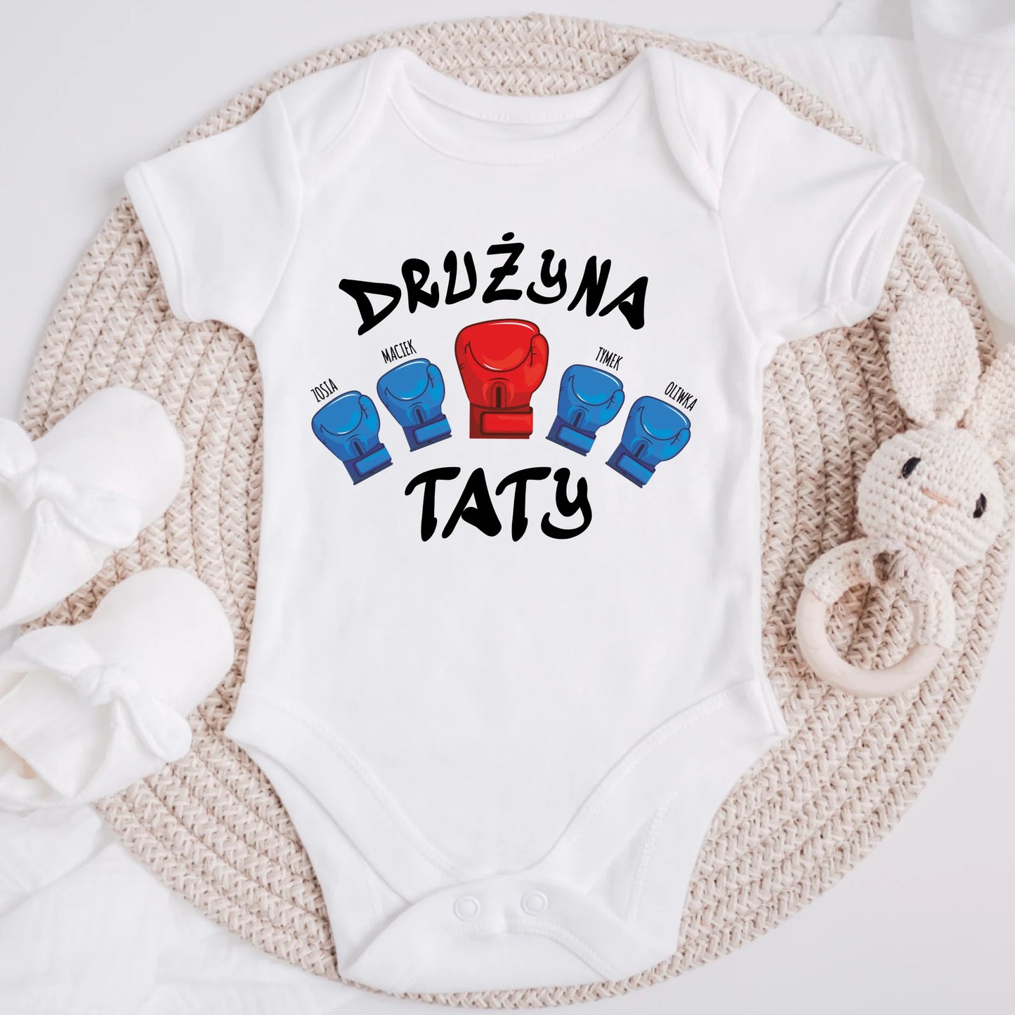 Koszulka dla taty - Drużyna Taty - Prezent na dzień taty - Personalizowana #234