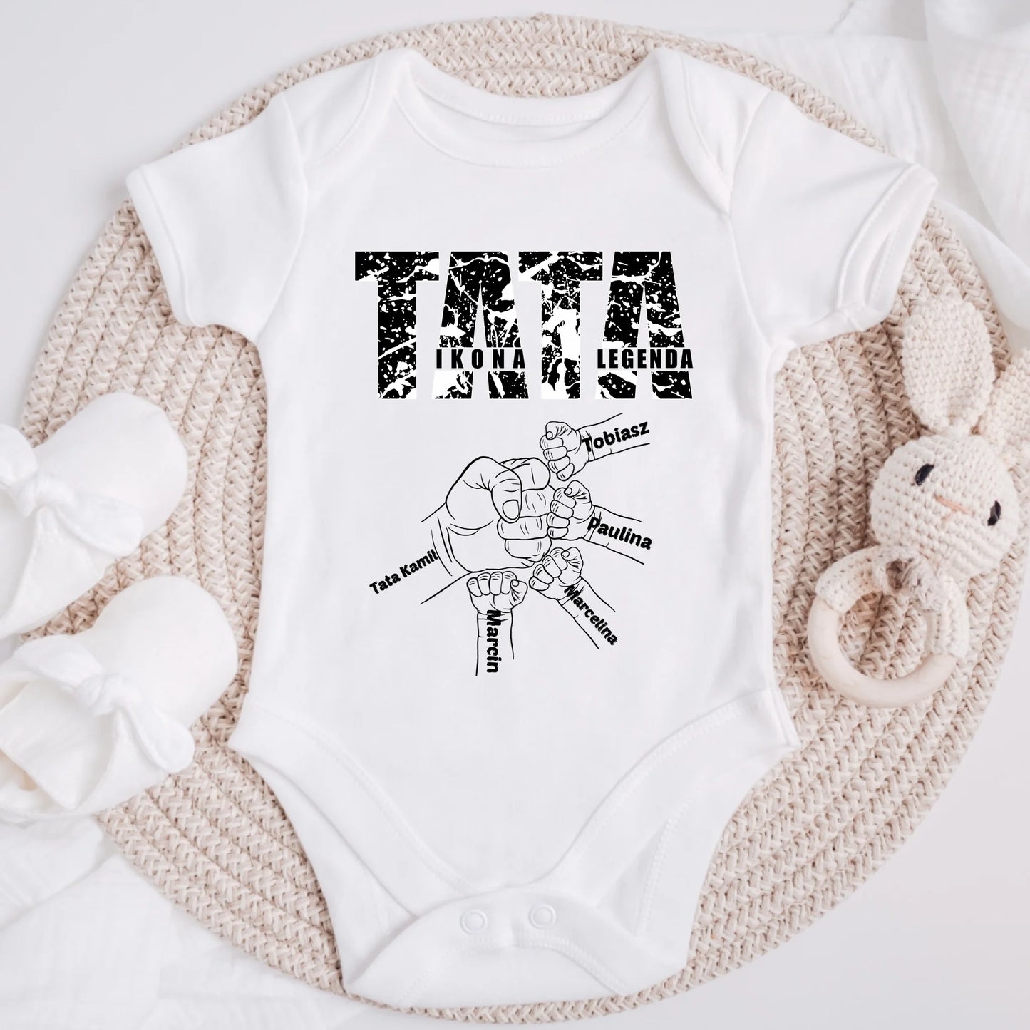 Koszulka dla taty i syna/córki - Prezent na dzień taty - Personalizowana #667