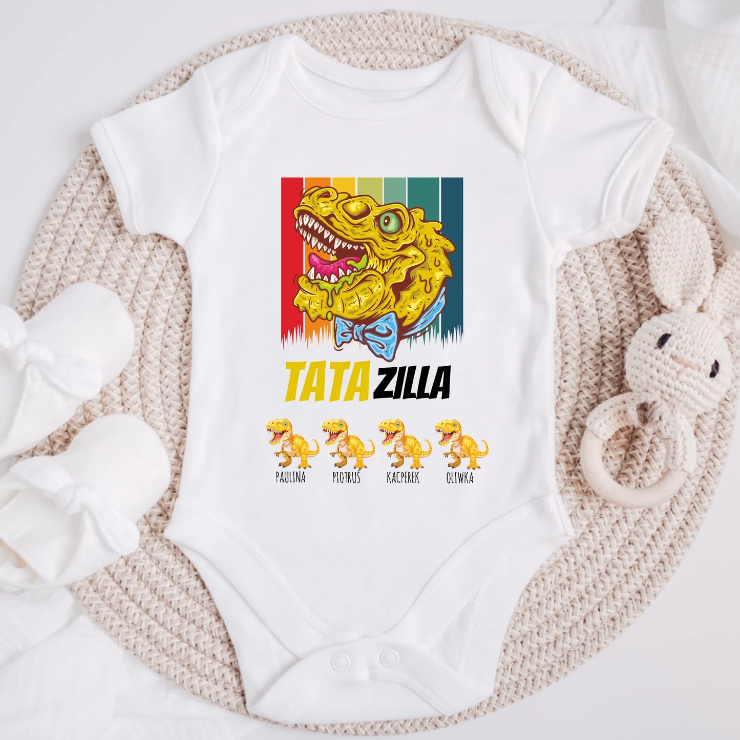 Koszulka dla taty i syna/córki - Prezent na dzień taty - Personalizowana #116