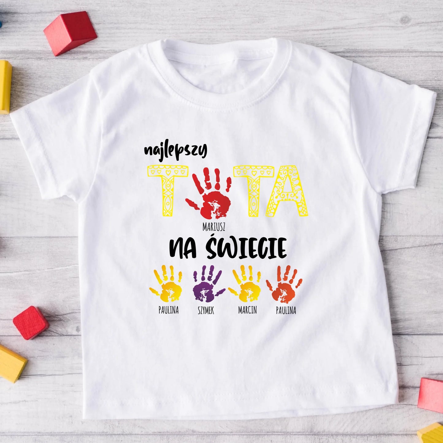 Koszulka dla taty i syna/córki - Prezent na dzień taty - Personalizowana #3377