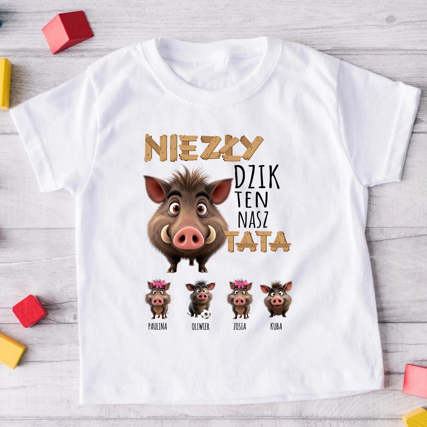 Koszulka dla taty i syna/córki - Prezent na dzień taty - Personalizowana #289