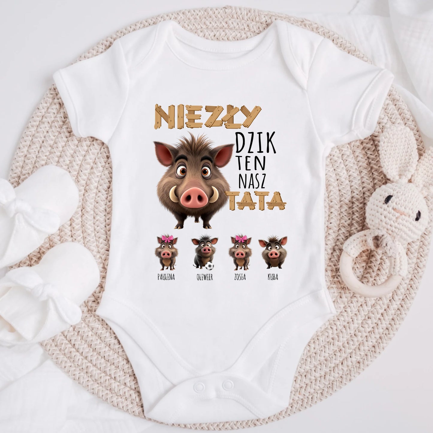 Koszulka dla taty i syna/córki - Prezent na dzień taty - Personalizowana #289