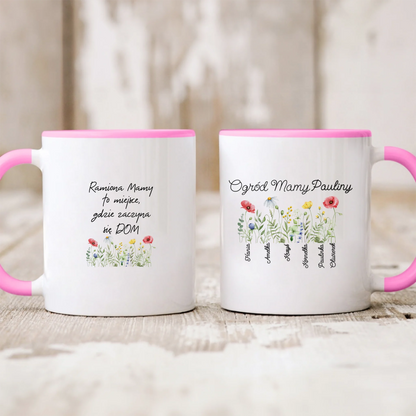 Kubek personalizowany dla mamy OGRÓD MAMY | z personalizacją imienia #449