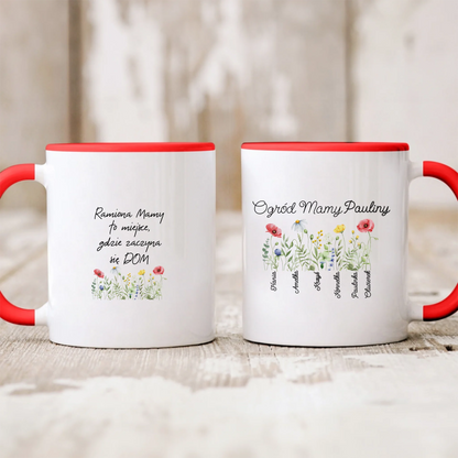 Kubek personalizowany dla mamy OGRÓD MAMY | z personalizacją imienia #449