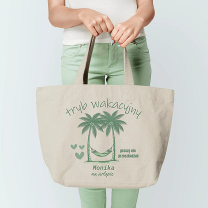 Torba personalizowana TRYB WAKACYJNY | wakacyjny motyw #45677