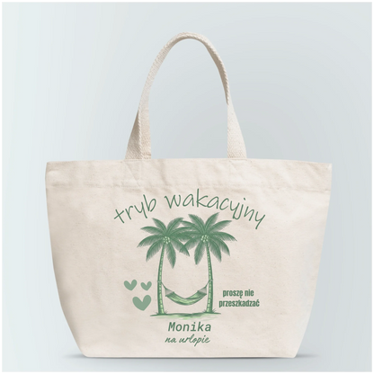 Torba personalizowana TRYB WAKACYJNY | wakacyjny motyw #45677