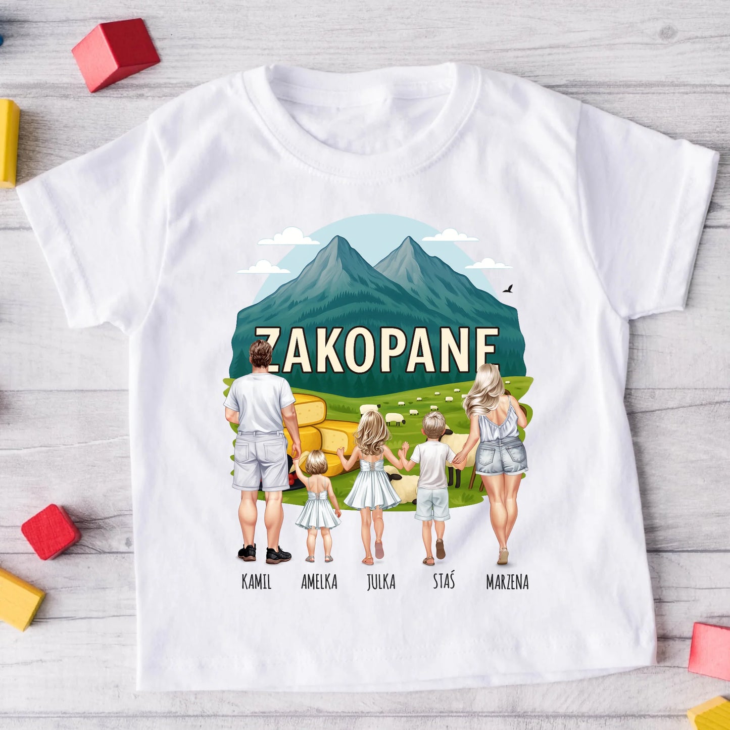 Koszulka dla całej rodziny - Wakacje - Polska - Personalizowana #4211