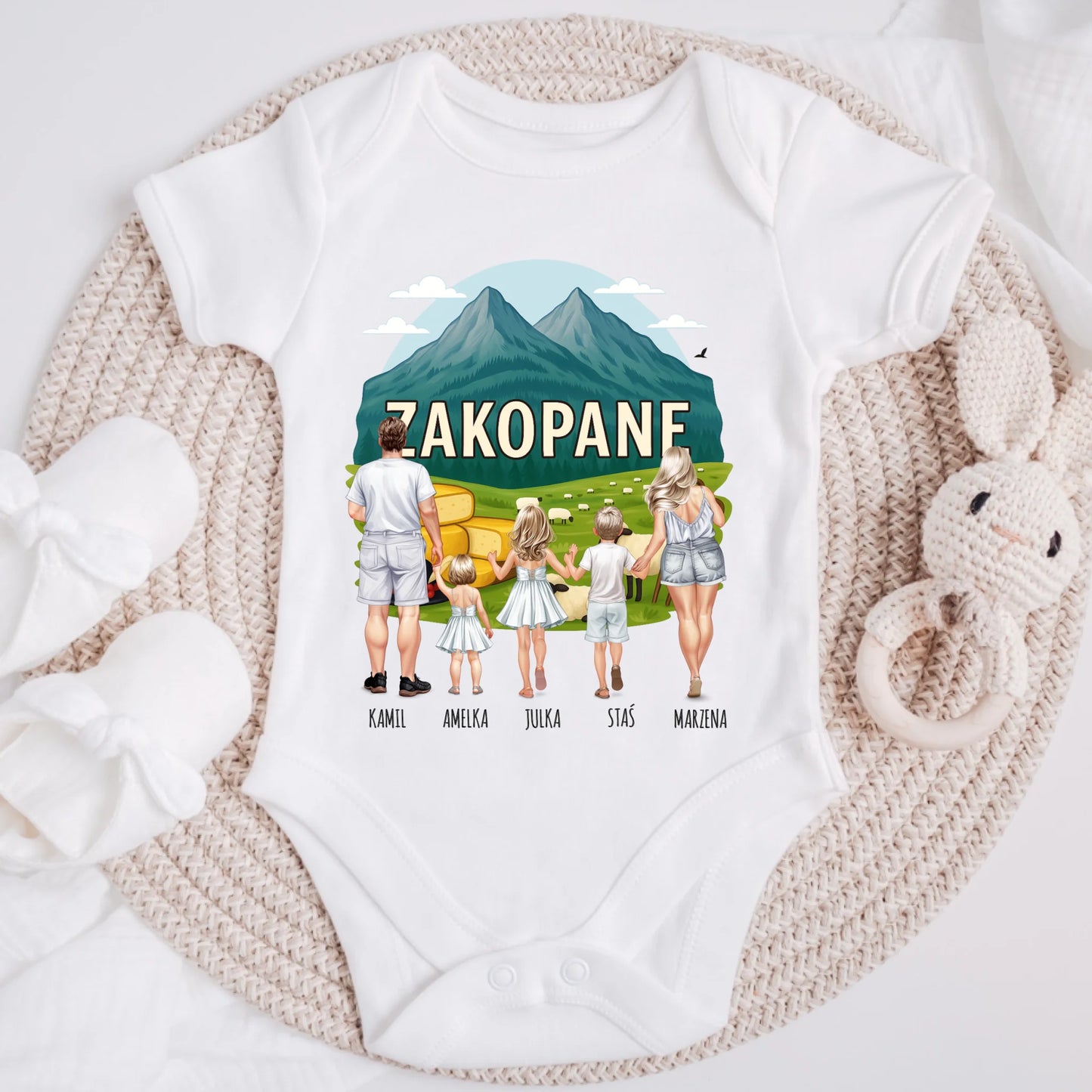 Koszulka dla całej rodziny - Wakacje - Polska - Personalizowana #4211