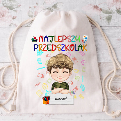 Worek personalizowany dla przedszkolaka NAJLEPSZY PRZEDSZKOLAK | z personalizacją imienia #9