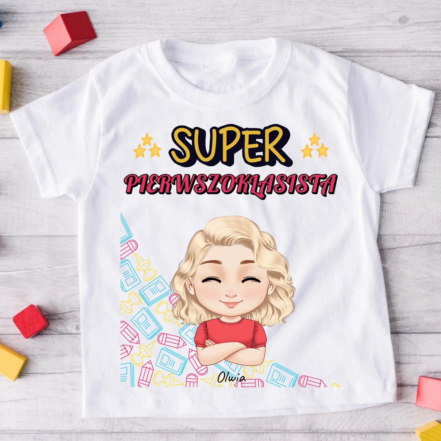 Koszulka personalizowana dla pierwszoklasisty #3551