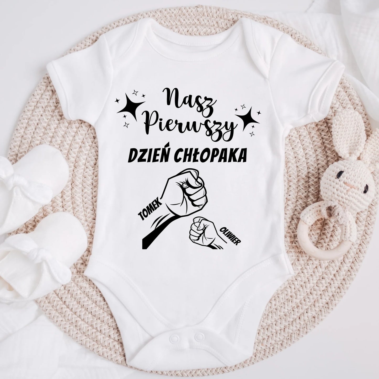 Koszulka ze wzorem nasz pierwszy wspólny dzień chłopaka - Prezent na dzień chłopaka - Personalizowana #12222