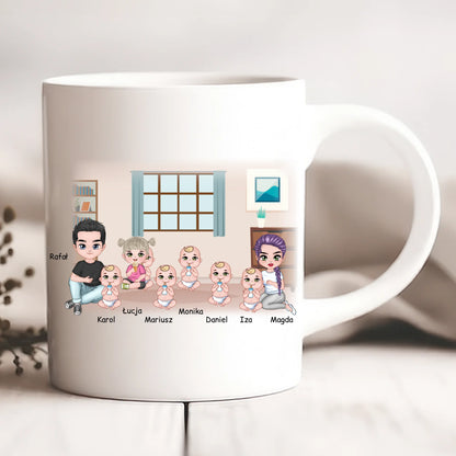 Kubek personalizowany dla rodziców i dzieci | z personalizacją imion #P34