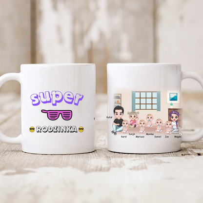 Kubek personalizowany dla rodziców i dzieci | z personalizacją imion #P34