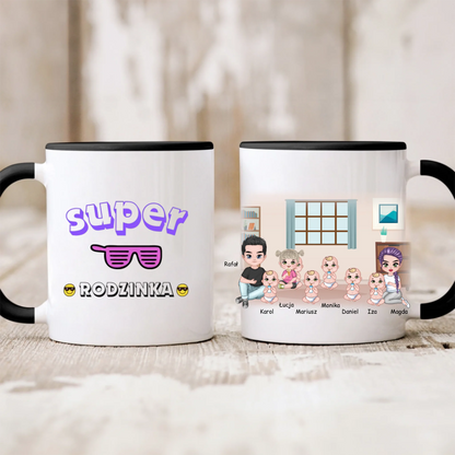 Kubek personalizowany dla rodziców i dzieci | z personalizacją imion #P34