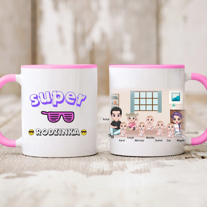 Kubek personalizowany dla rodziców i dzieci | z personalizacją imion #P34