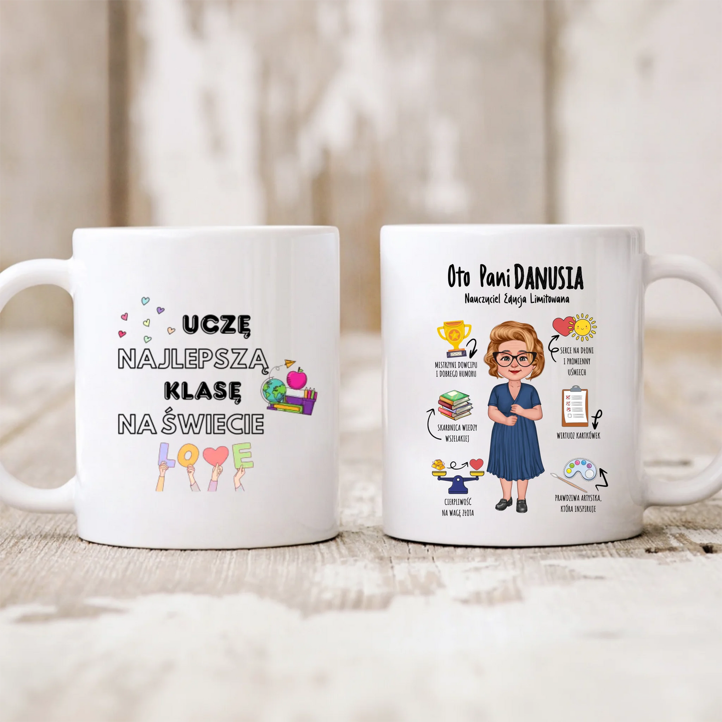 Kubek dla nauczyciela personalizowany - prezent na dzień nauczyciela #153