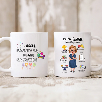 Kubek personalizowany dla nauczyciela EDYCJA LIMITOWANA | z personalizacją imienia #153