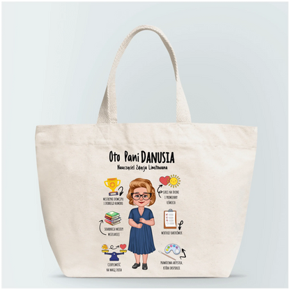 Torba personalizowana dla nauczycielki EDYCJA LIMITOWANA | motyw szkolny #403
