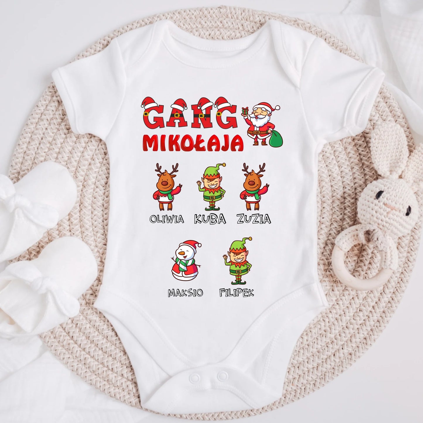 Koszulka rodzinna - z okazji Mikołaja - Personalizowana #602