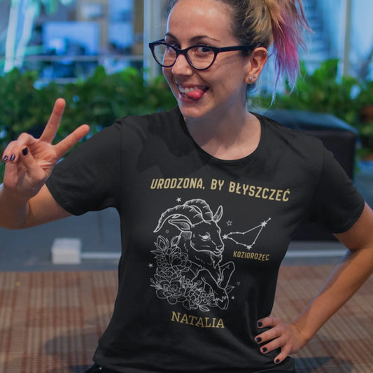 smiling-young-woman-wearing-a-round-neck-tee-template-while-doing-faces-a16226