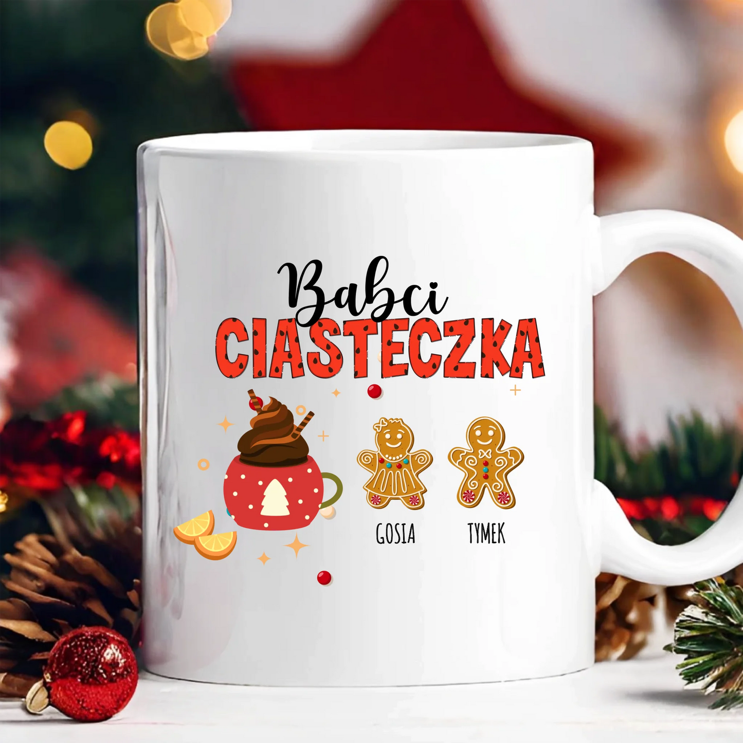 Kubek dla babci - Personalizowany prezent na święta #1001