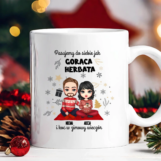 Kubek dla pary - Personalizowany prezent na święta #1003