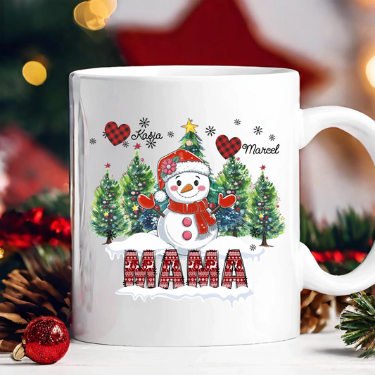 Kubek dla mamy świąteczny - Personalizowany prezent na święta #995