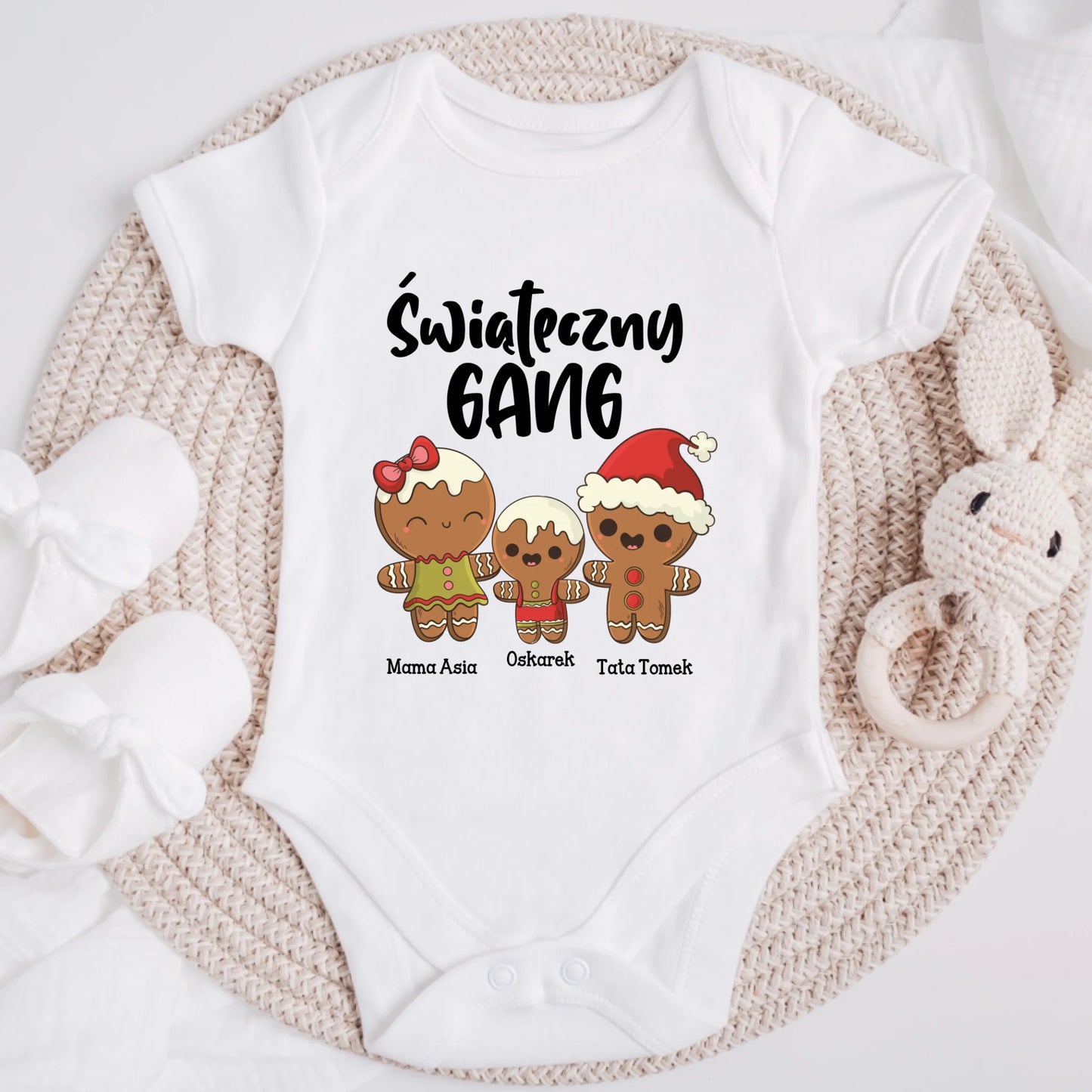 Koszulka świąteczna dla rodziny z Pierniczkiem #244