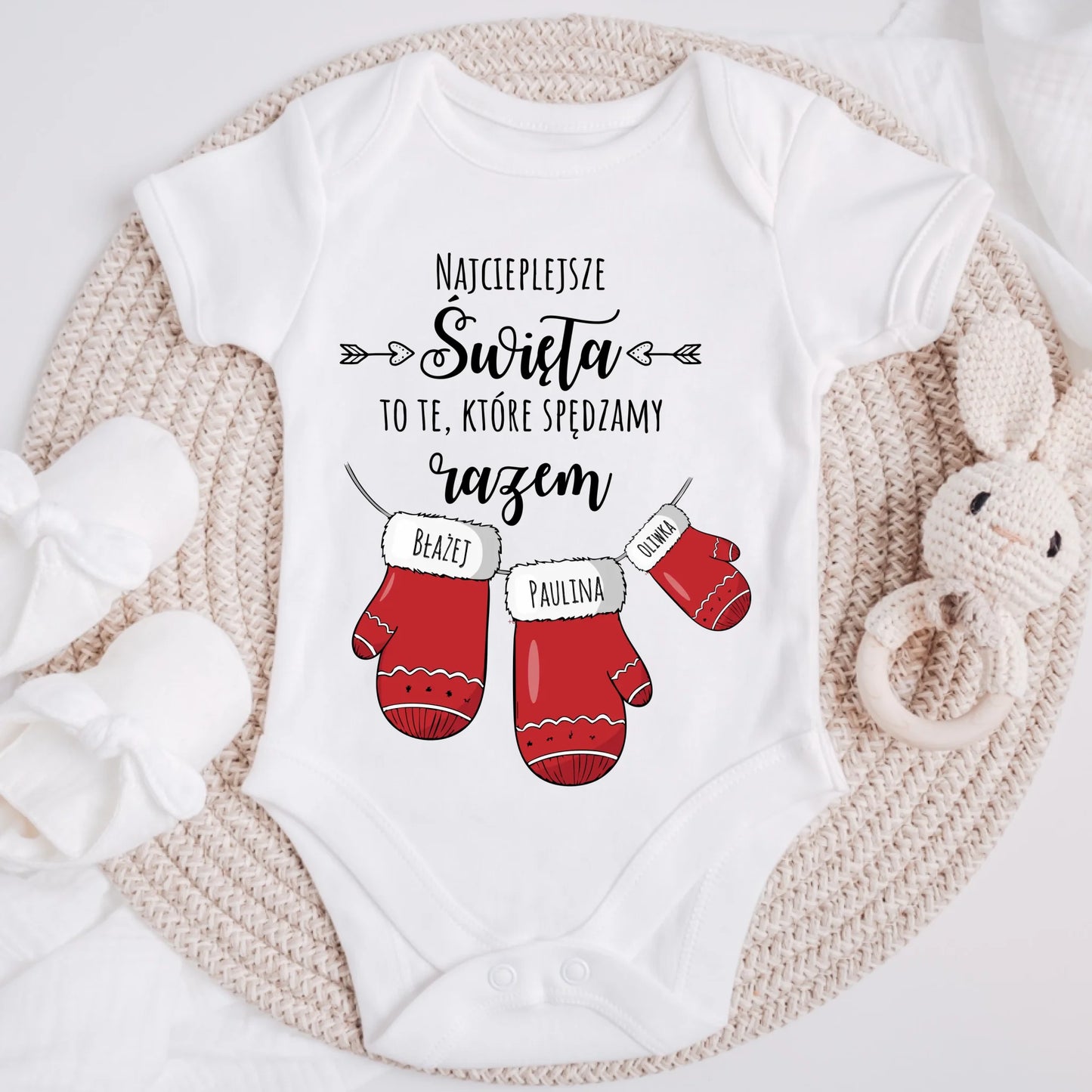 Koszulka świąteczna dla rodziny - personalizowana  - Prezent na święta #242