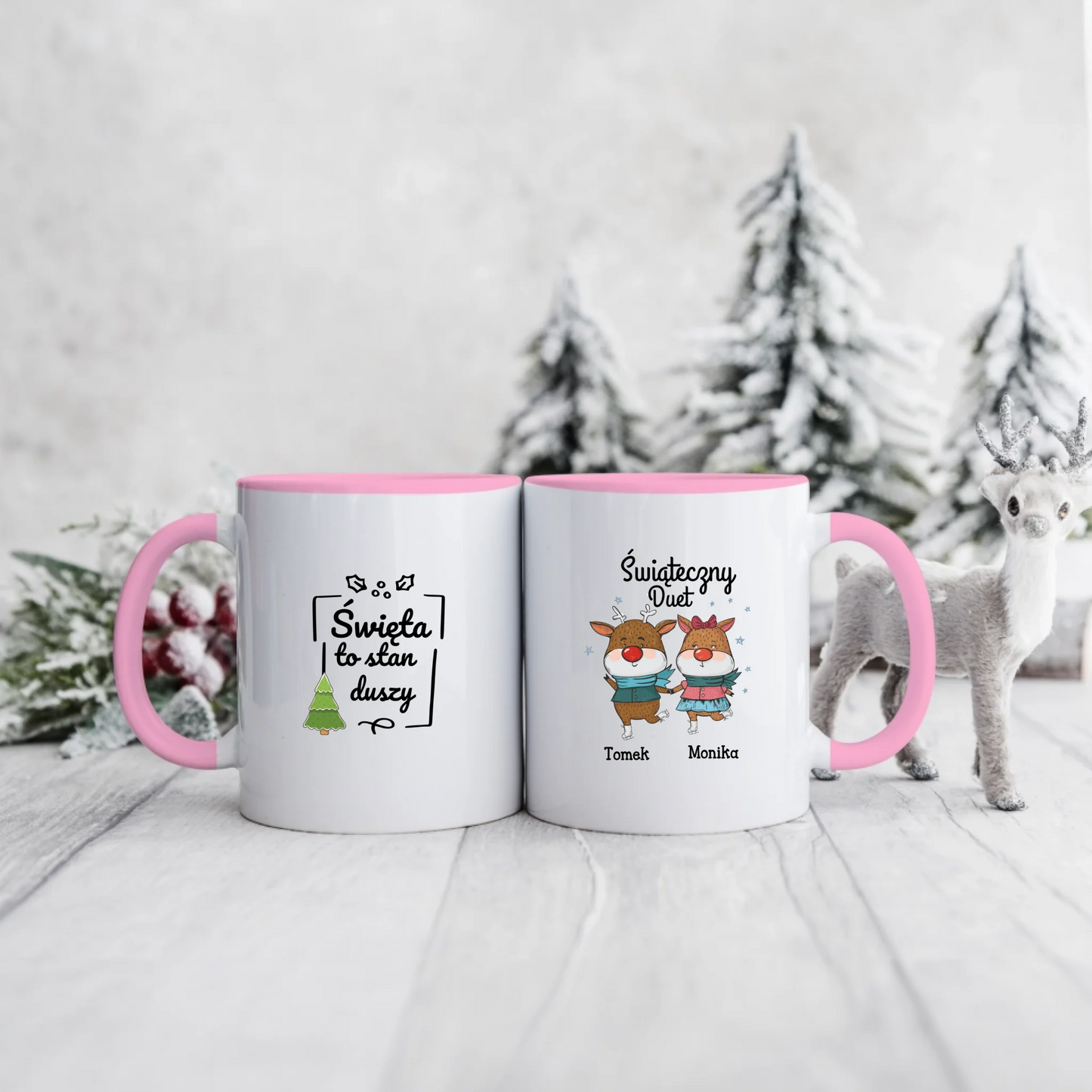 Kubek dla pary - Personalizowany prezent na święta #1005