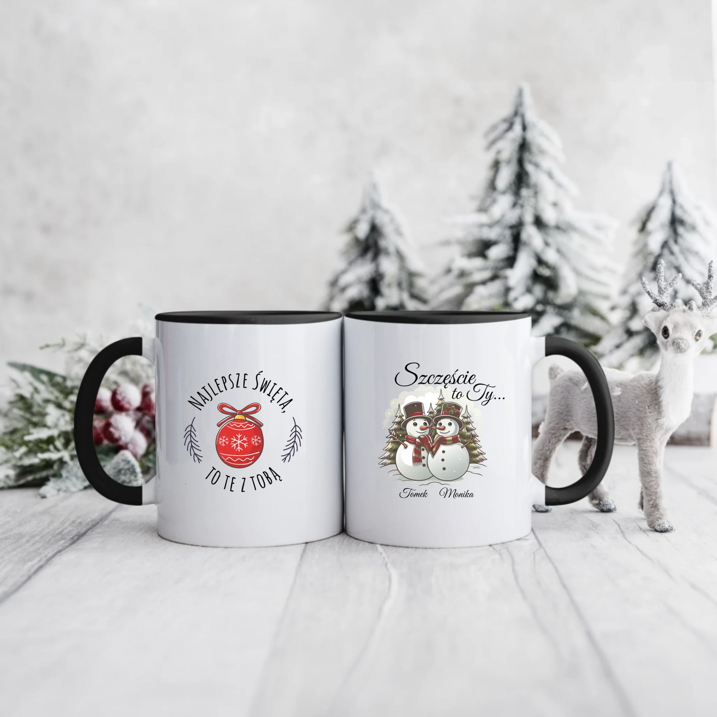 Kubek dla pary - Personalizowany prezent na święta #1004