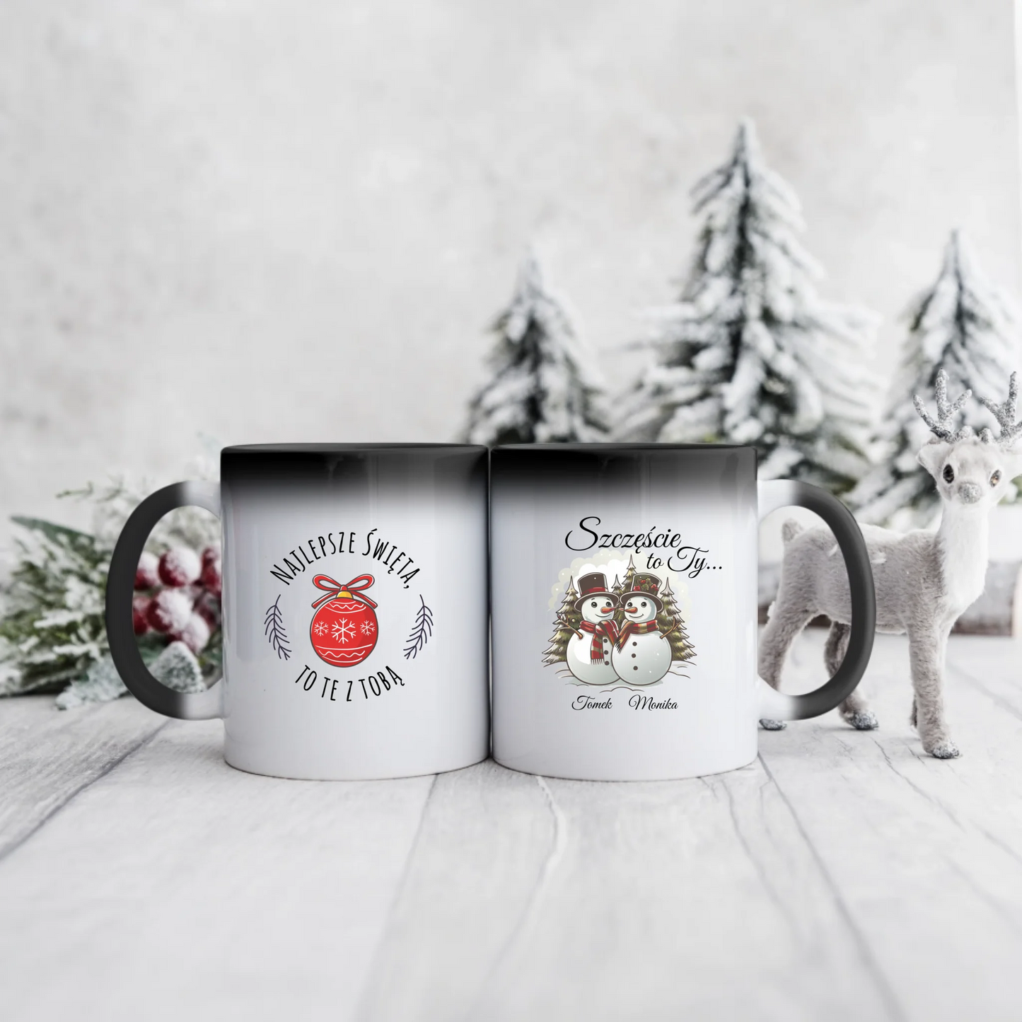 Kubek dla pary - Personalizowany prezent na święta #1004