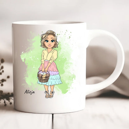 Wielkanocny kubek personalizowany dla kobiety | z personalizacją imienia #1