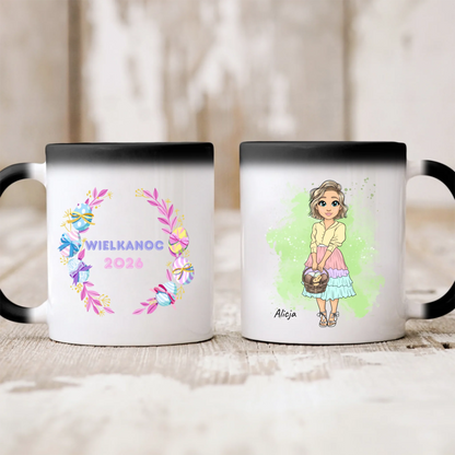 Wielkanocny kubek personalizowany dla kobiety | z personalizacją imienia #1