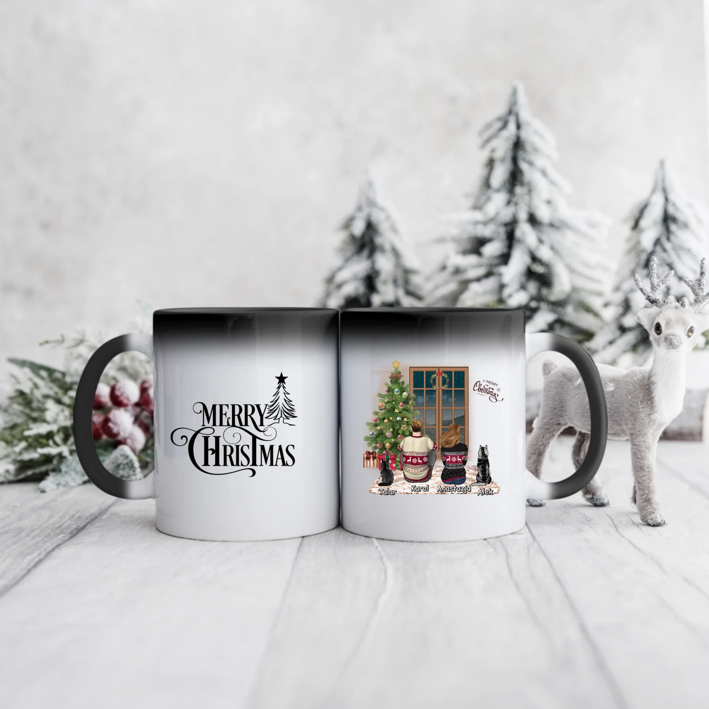 Kubek dla par świąteczny (z opcją wyboru płci) + max. 2 pupile #8