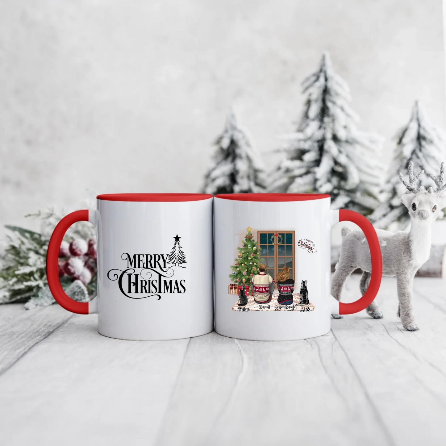 Kubek dla par świąteczny (z opcją wyboru płci) + max. 2 pupile #8